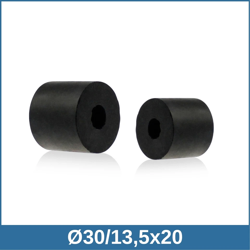 WTB® HP-1 Ø30/13,5 x 20 NR 80°Shore Gummipuffer Hohlpuffer