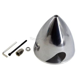 3 blades Aluminum Spinner 4in 102mm for 10mm Shaft Nitro Engine RC Plane Warbird - Picture 1 of 6
