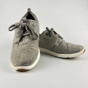 Toms Tennis Shoes Women's 6.5 Gray Felt Athletic / Casual Sneaker - Picture 1 of 16