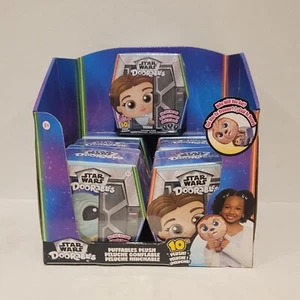 7 Star Wars Disney Doorables Puffables 10" Plush Grogu Leia Mystery Box Lot  - Picture 1 of 17