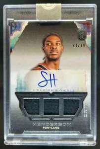 2023-24 Topps 3 Scoot Henderson Rookie RC Triple Jersey Auto Autograph #41/49 - Picture 1 of 2