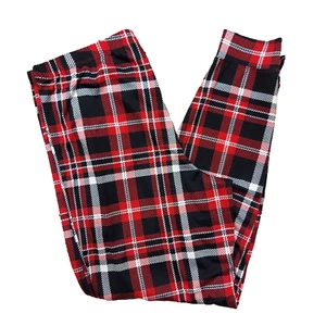 Secret Treasures Womens S(4/6) Red Plaid Lounge Pants Pajama Jogger Soft Festive - Picture 1 of 11