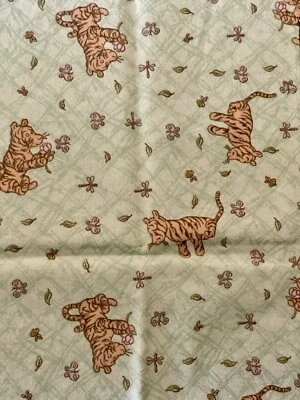 Tigger Tiger Flannel Fabric Nursery Winnie The Pooh Disney 17”x20” Remnant - Image 1 of 3