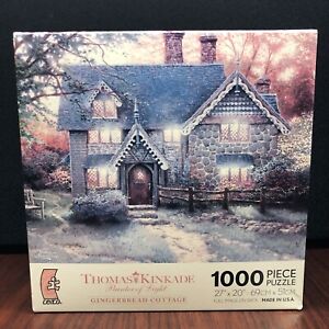 Thomas Kinkade -  "Gingerbread Cottage" - 1000 Piece Puzzle Unopened Box