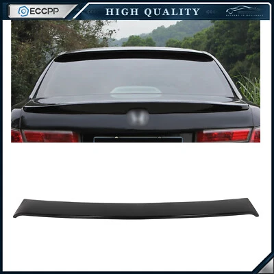 Alerón de techo de ventana trasera para Honda Accord 2008-2012 sedán negro brillante Foto 1 de 4
