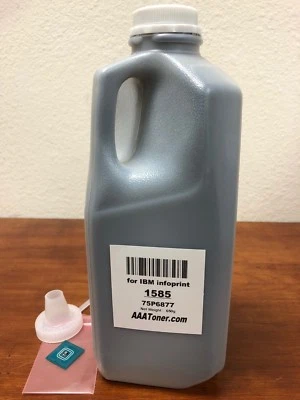 (650g) Toner Refill 75P6877 for IBM Infoprint 1585 Laser Printer + Chip - Image 1 of 2