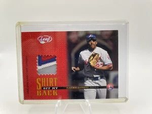 Vladimir Guerrero 2003 Leaf Shirt Off My Back 4 Clr Game-Worn Jersey /55! - Picture 1 of 3