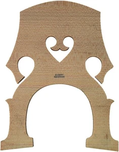 Aubert Deluxe French Double‑Bass Bridge #22L 4/4 154 mm Medium‑Heart - Picture 1 of 1