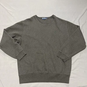 Sudadera Polo Ralph Lauren Vintage Poni Bordada Grande Gris Oscuro - Imagen 1 de 9