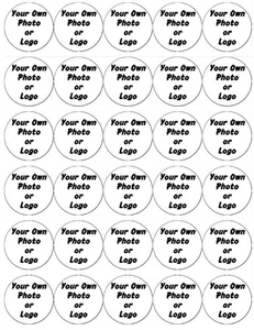 PRECUT x 30 Photo or Logo Cupcake Or Cake Toppers Edible Wafer Paper Fairy Cakes - Picture 1 of 2