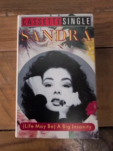 SANDRA - (Life May Be) A Big Insanity CASSETTE SINGLE VSC1286 - Imagen 1 de 4