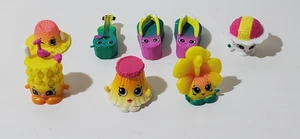 Lot (8) Shopkins Fashion Spree Tropical Collection Loose Shopkins Complete Set - Picture 1 of 3
