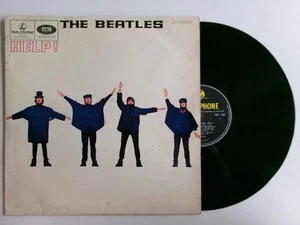 THE BEATLES HELP ! PARLOPHONE PMC 1255 LENNON MCCARTNEY POP ROCK YELLOW BLACK - Picture 1 of 3