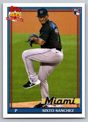 Sixto Sanchez RC 2021 Topps Archives #188 - Image 1 of 2