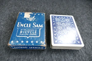 WWII  Uncle Sam Playing Cards- Bicycle playing cards-  boxed with 2 Jokers - Picture 1 of 14