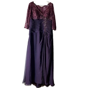 Montage by Mon Cheri Kleid Dress bestickt Spitze Perlen Gr. 16 Brautmutter - Bild 1 von 11