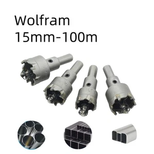 15-100 mm Bohrkrone Lochsäge Dosenbohrer Kreisschneider Hartmetall für Edelstahl - Picture 1 of 7