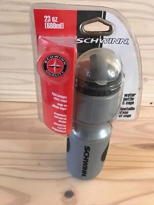 Schwinn Bicycle 23 oz Water Bottle  Fits Standard Size Bike Sealed Missing Cage - Image 1 of 4