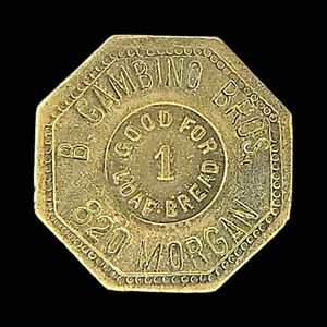 Good for Loaf of Bread B Gambino Bros. Trade Token/Coin - Picture 1 of 2