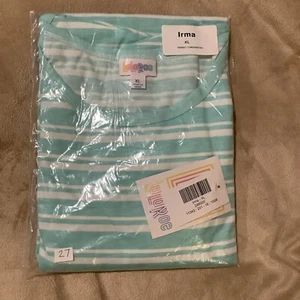 LuLaRoe Irma Striped Top XL - Picture 1 of 2
