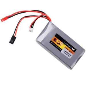 6.6V 2500mah 8C Li-po Battery For Futaba Radios 14SG 16SZ 18SZ 4PLS T6K RC Radio - Picture 1 of 5