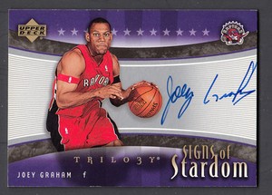 Joey Graham 2005-06 Upper Deck Trilogy Signs of Stardom Autograph On Card Auto
