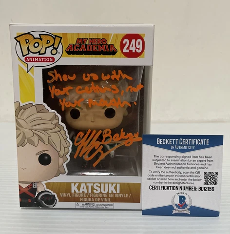 Clifford Chapin Signed Katsuki Bakugo 249 My HERO ACADEMIA Funko Pop BECKETT 23 Cover