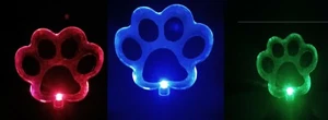 3 Set Dog Paw Clear Acrylic Solar Garden Yard Patio Stick Stake Light - Picture 1 of 10