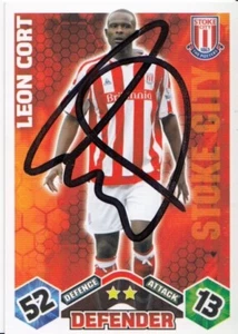 Leon Cort Signed Stoke City Match Attax Trading Card 2009/10 - Picture 1 of 1