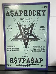 Póster oficial ASAP ROCKY 2012 RSVP Galería HOB Chicago Lep Bogus Boys Trill - Imagen 1 de 4