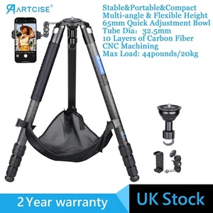 ARTCISE AS80C Carbon Fiber Bowl Tripod Heavy Duty Camera Tripod Load 44lbs/20kg - Picture 1 of 15