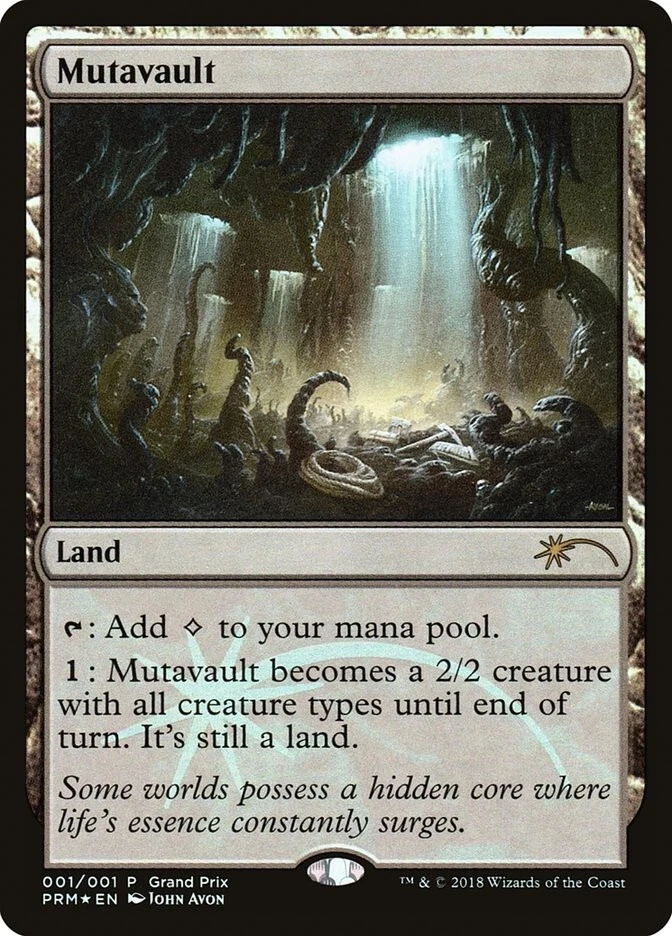 1x FOIL Mutavault LP Grand Prix Promo Rare, English - Image 1 of 1