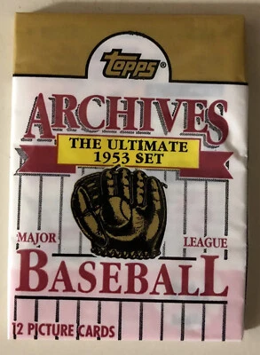 1991 Topps Archives Pack “1953” Ed Kazak Tigers (Top) Bubba Church Reds (Back) - Image 1 of 2