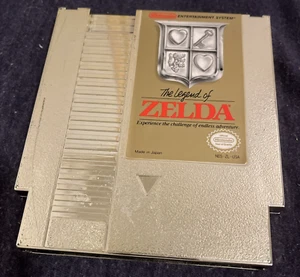 The Legend Of Zelda NES Nintendo Golden Cartridge Japan 1985 Videogame TESTED - Picture 1 of 12