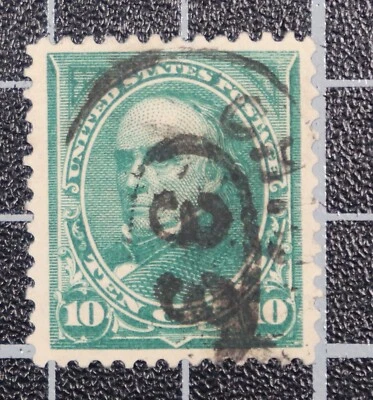 Scott 273 - 10 Cents Webster - Used - PSE Cert Grade 85 - SCV - $35.00 - Image 1 of 3