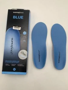 Superfeet Blue Medium Arch Orthotic Insoles Size C Men's 5.5-7 Women's 6.5-8