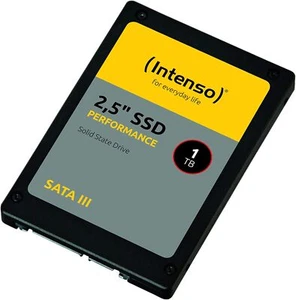 Intenso SSD Interno 2,5" SATA III Performance, 1 TB, 550 MB/secondo, Nero - Foto 1 di 6