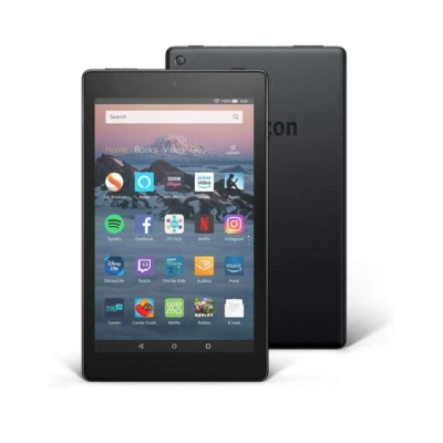 Amazon Fire HD 8 Tablet 8" HD 32 GB 3GB RAM Black 2020 with Ads Age +3 Black - Image 1 of 4
