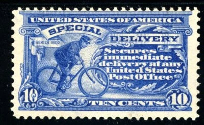USAstamps Unused VF US 1902 Special Delivery Scott E6 OG MLH - Image 1 of 2