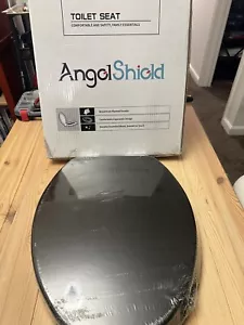 Angel Shield WC-Sitz mit Zinklegierungsscharnieren Leise-Schließ Schnellspanner Holz M - Bild 1 von 6