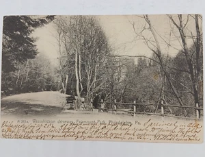 Postal de colección Wissahickon Driveway Fairmount Park Philadephia Pa 1906 - Imagen 1 de 2