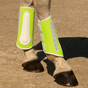 Brush Boots Hi Visibility Reflective Horse Leg Protectors