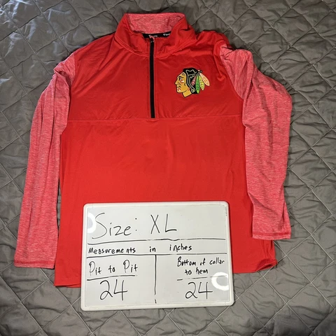 Fanatics Chicago Blackhawks Shirt Mens Extra Large Red NHL Hockey Patrick Kane Cover