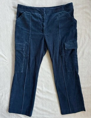 Stella McCartney (Spring 2018) size 50 IT (40“ waist) corduroy trousers blue - Image 1 of 4