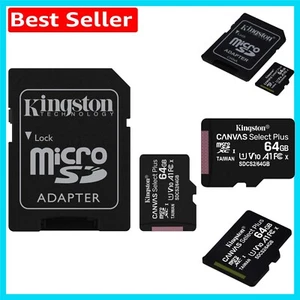 Durable 64GB microSD Card, A1 Performance, Waterproof for Photos & Videos - Picture 1 of 6