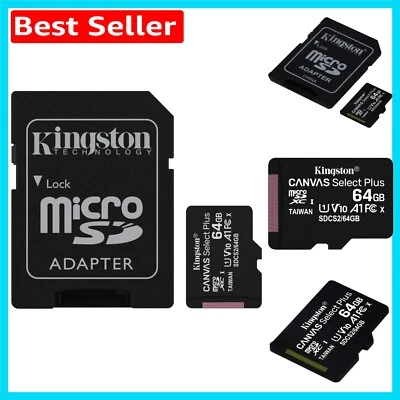 Durable 64GB microSD Card, A1 Performance, Waterproof for Photos & Videos - Image 1 of 4