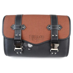 Universal Motorcycle Side Saddlebag Leather Tool Bag Luggage Pouch Waterproof - Bild 1 von 11