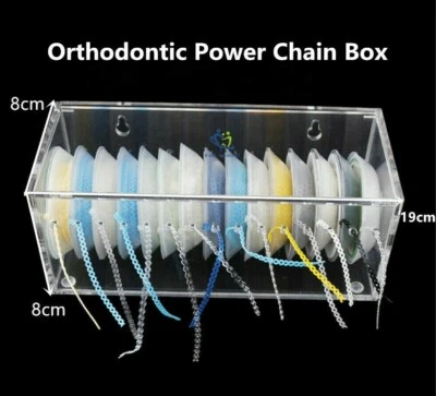 1*Dental Orthodontic Power Chain Holder Elastic Band Organizer Storage Box Case - Image 1 of 4