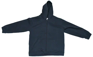 NWT Full Zip Hooded Jacket Coat Boy's Small 7-8 Navy Blue Classroom 59082 - Picture 1 of 16