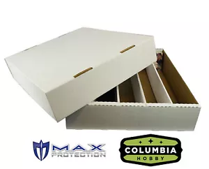 Bundle of 25 - 5000ct 5-Row Cardboard Trading Baseball Gaming Card Storage Boxes - Picture 1 of 8